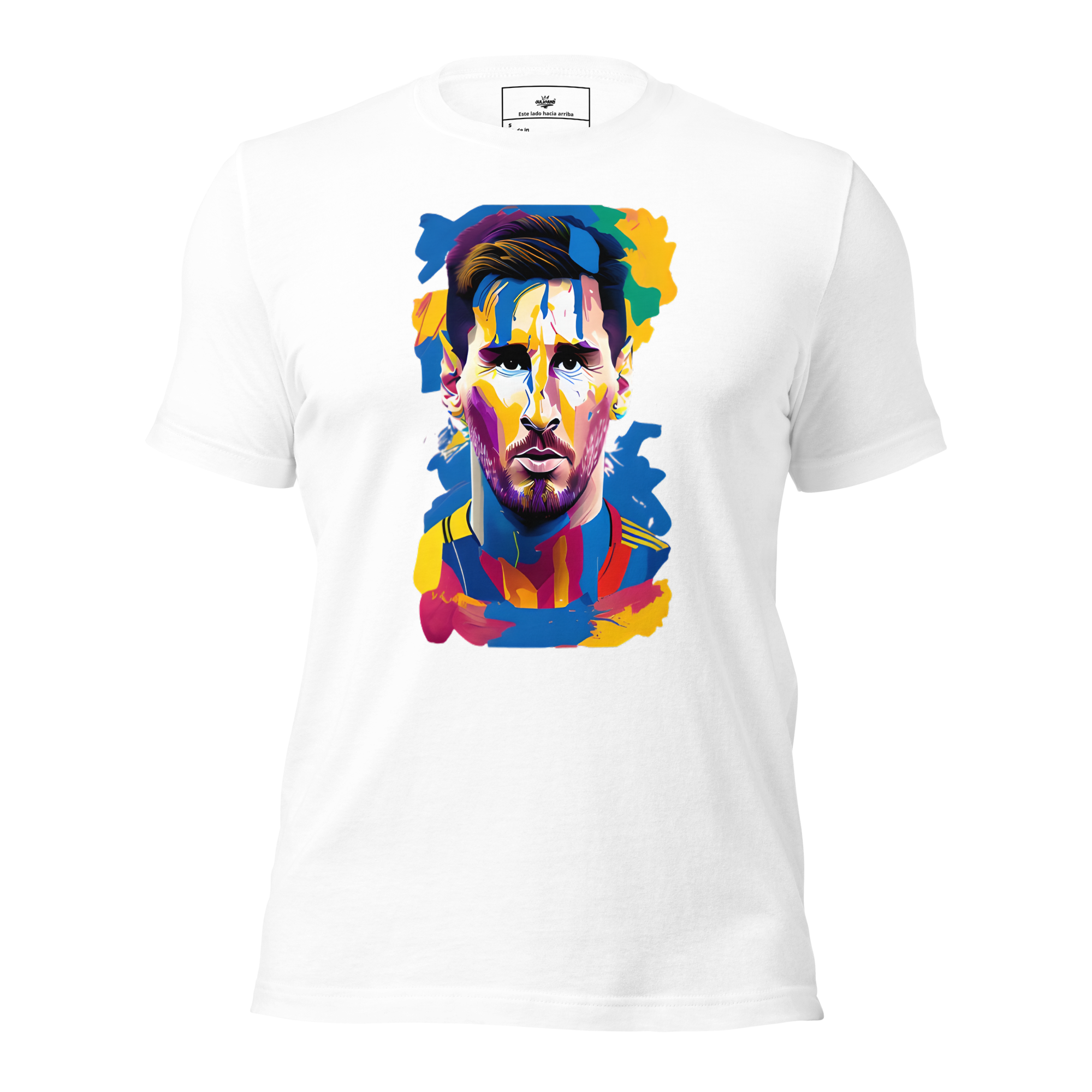 frente messi goat blanco